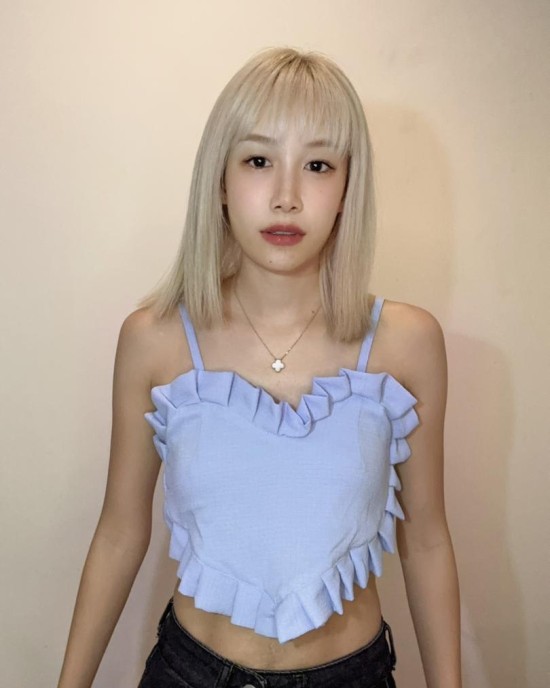 爱心吊带裹胸上衣