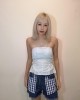 糖果色抹胸上衣