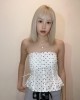 糖果色抹胸上衣