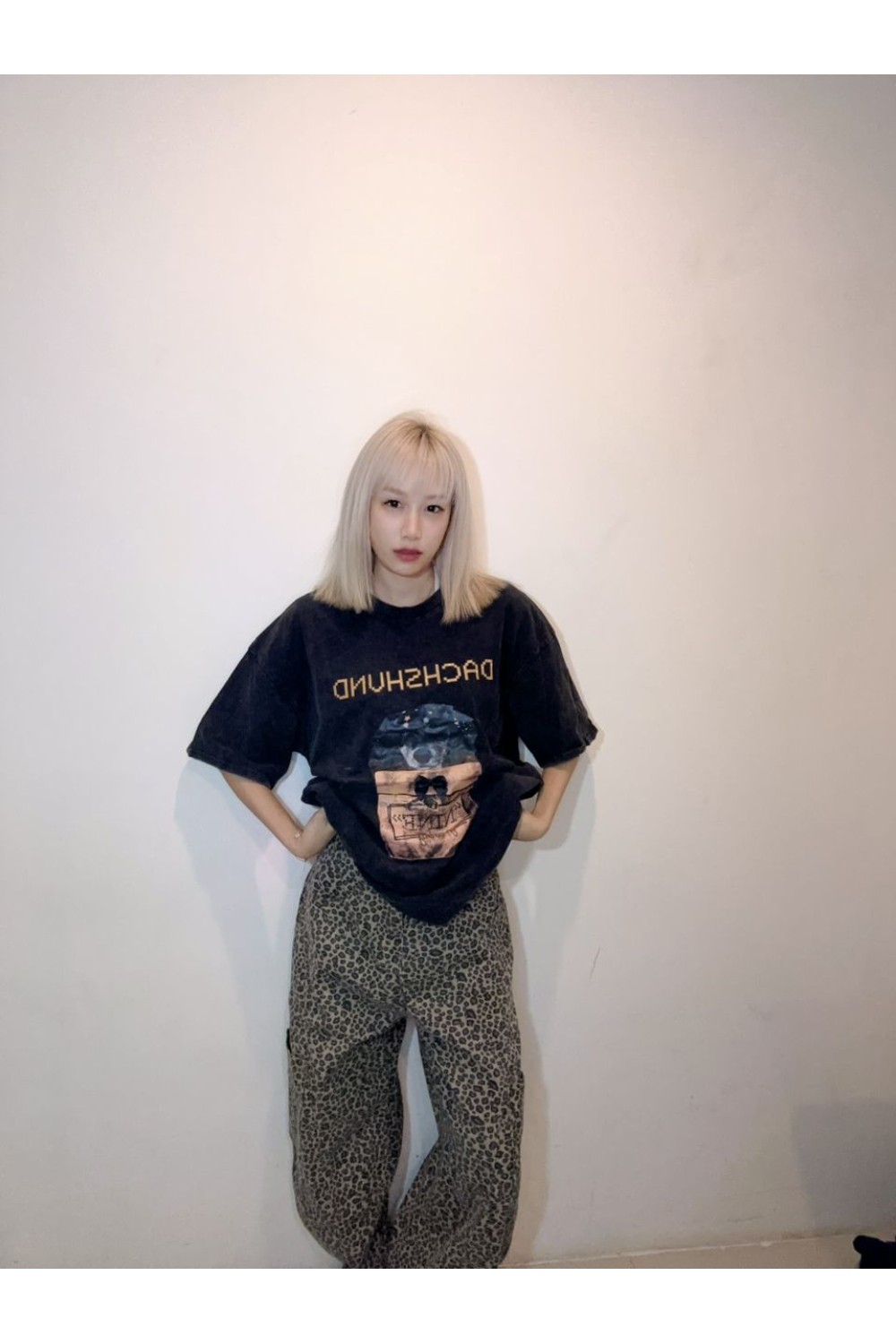 礼物小狗Oversize T