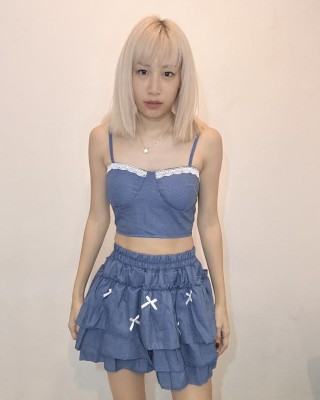 蝴蝶蛋糕裙套装