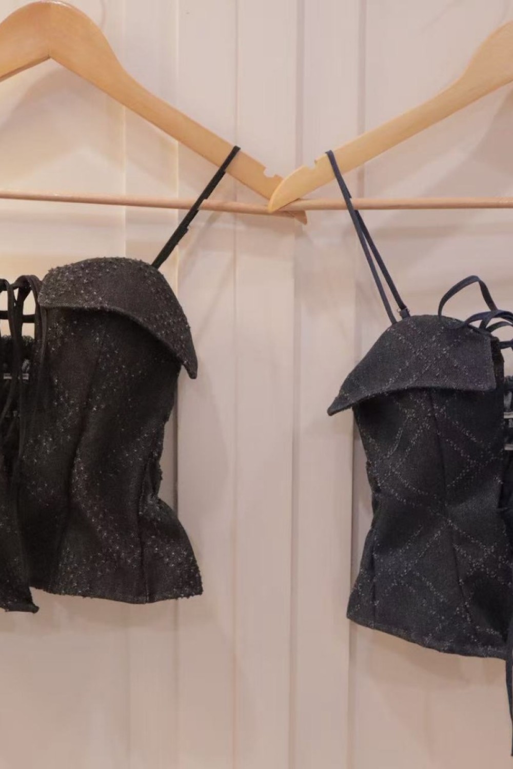 绑带马甲 含胸垫 黑色 