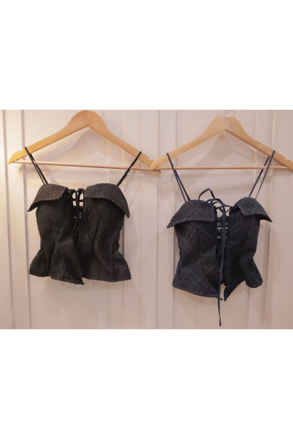 绑带马甲 含胸垫 黑色 