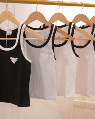 拼色小雏菊背心