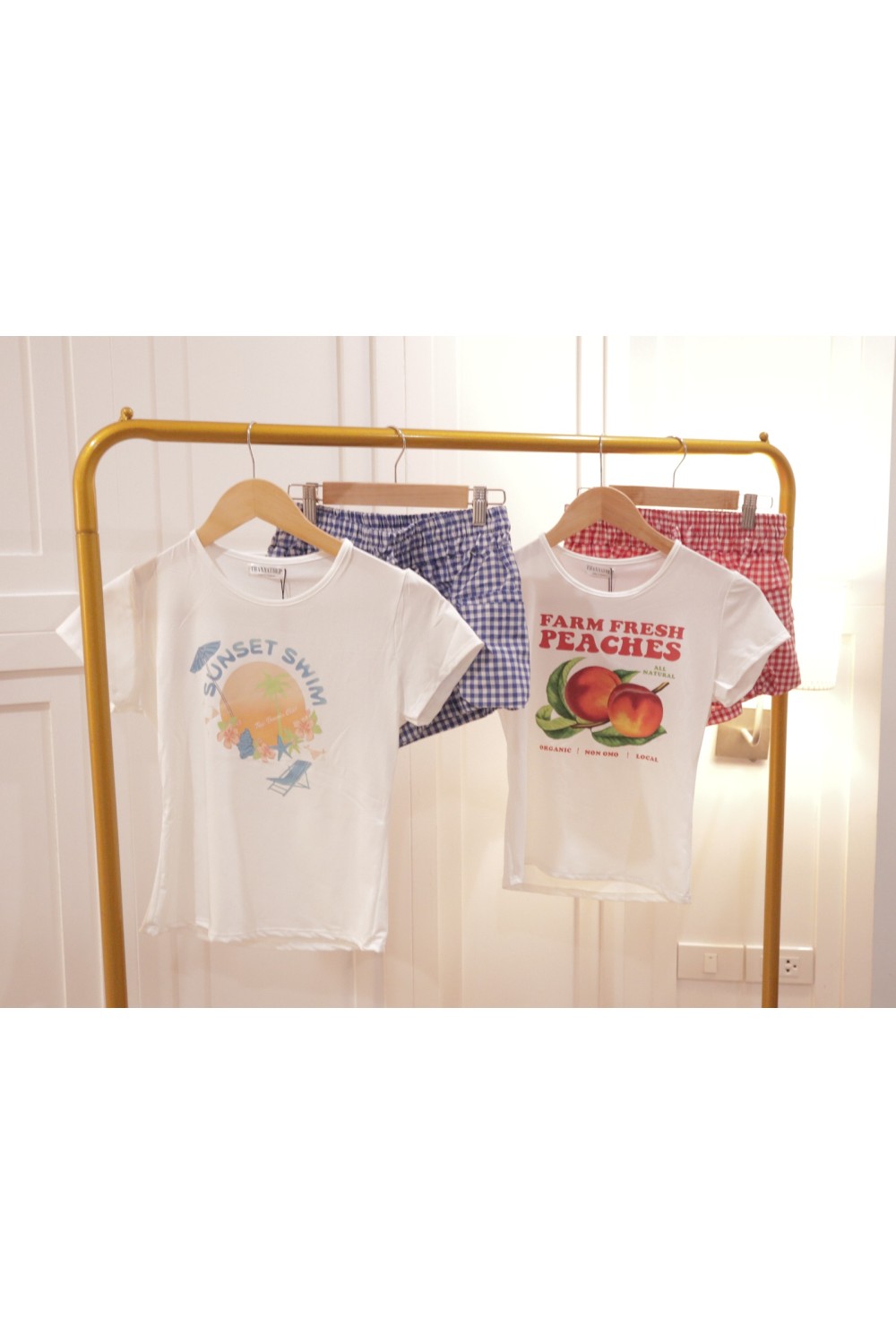 夏日多巴胺套装 现货 蓝色 