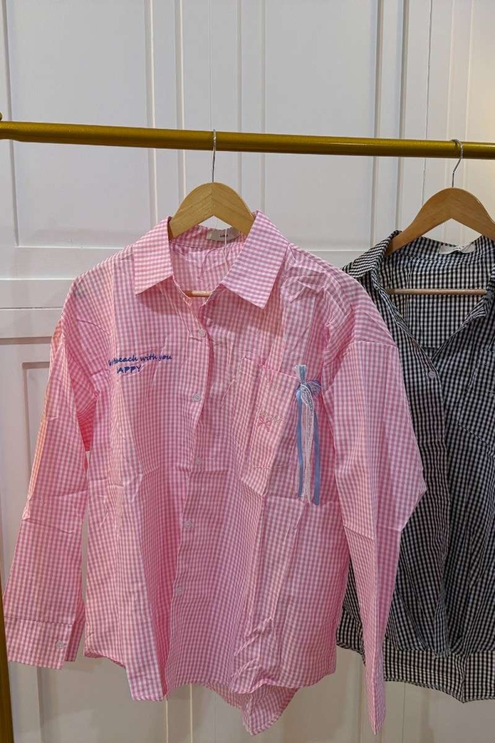 甜美风长袖衬衫