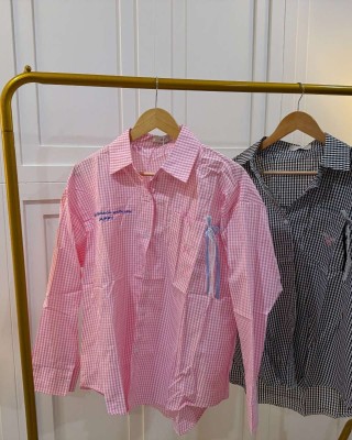 甜美风长袖衬衫