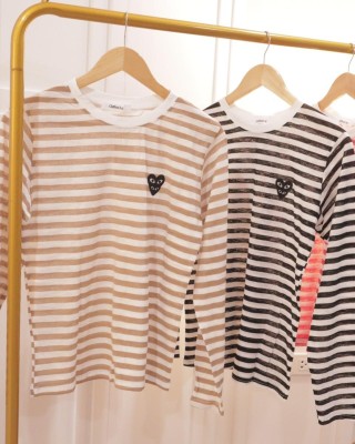 PLAY 条纹长袖上衣