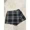 B家格子裤裙 黑色